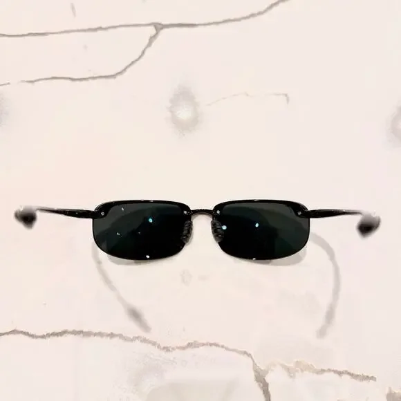 Maui Jim 407-02 Ho'okipa Gloss Black Frame / Grey Polarized Lenses Hookipa - Picture 4 of 7